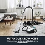 Eureka Canister Vacuum Cleaner, Lightweight Vacuum Cleaner for Carpets and Hard Floors, NEN170 Pet Friendly vaccum Cleaner with with HEPA Filter and 4 dust Bags, Silver with Green - Image 3
