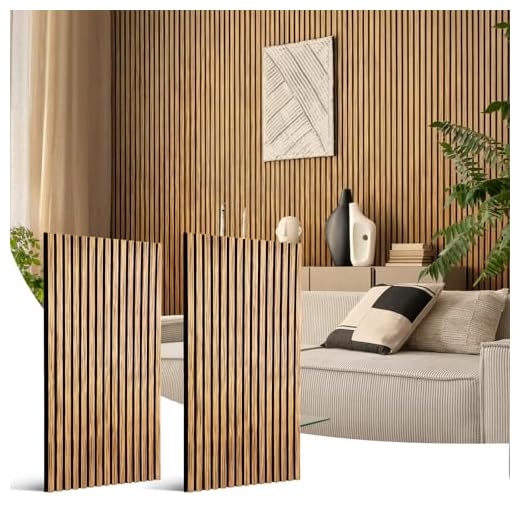 Wood Slat Wall Panel - 2 Pcs Soundproof Wood Panels for Wall and Ceiling 47.2”x23.8” Wood Wall Panels 3D Noise Sound Dampening Panels Wall Decoration - Zebrawood