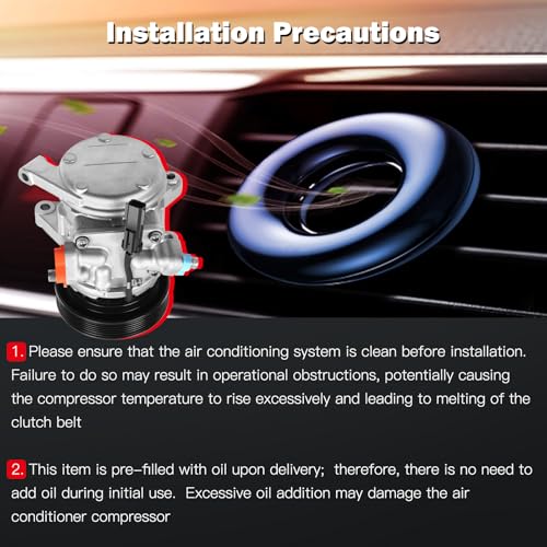 Image of cciyu Air Conditioning Compressor Fit for J-eep Grand for Cherokee 4.7L