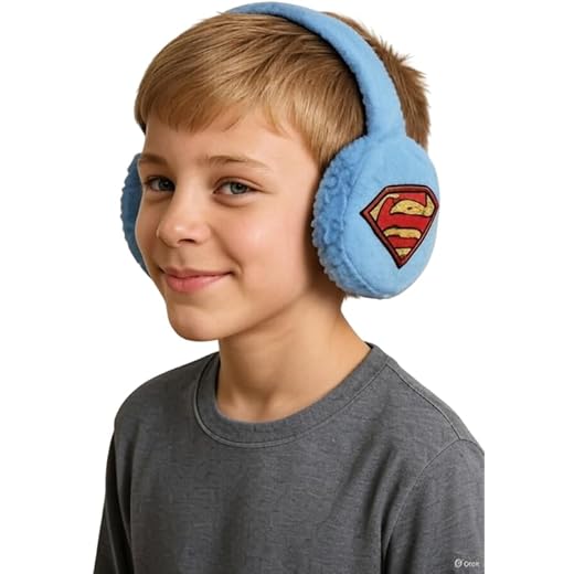 Krystle Fun Winter Earmuffs for Kids - Blue
