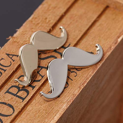 Wicemoon 2 Piezas Lindo Barba Forma Bigote Collar