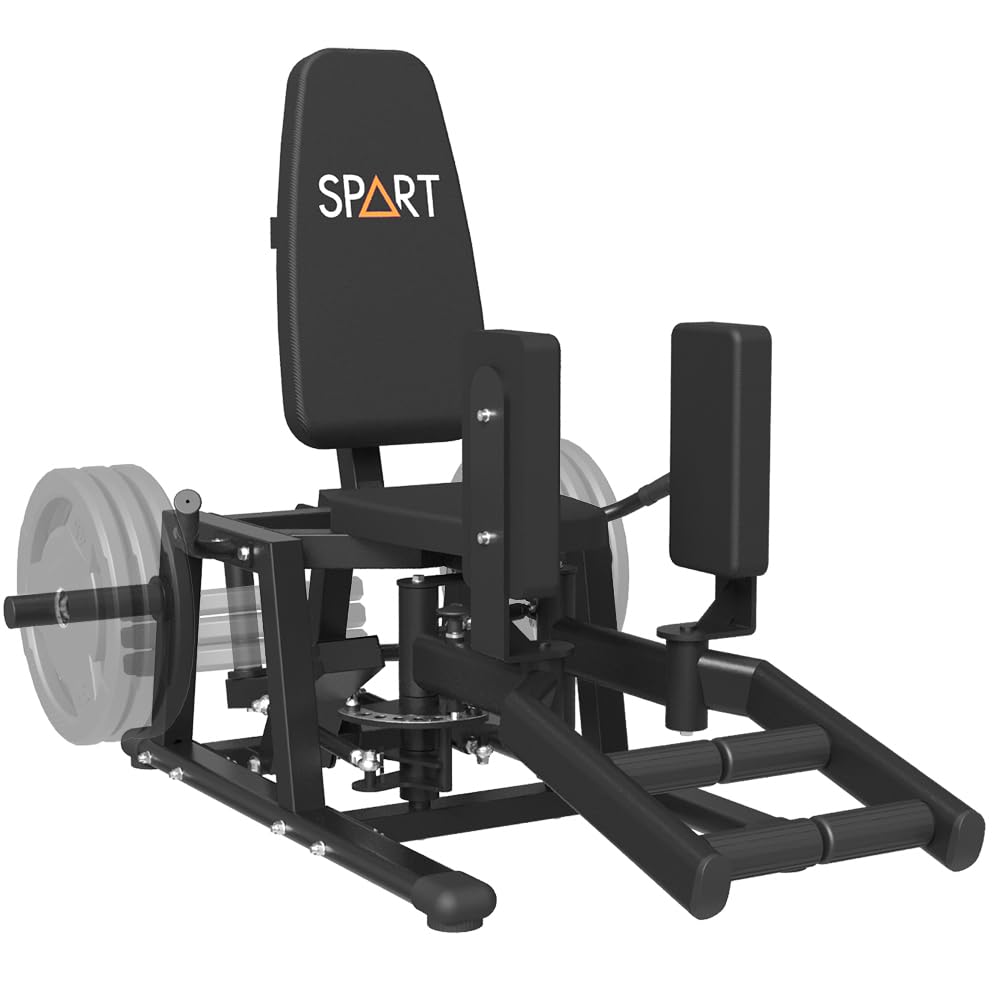 SPART Hip Abductor and Hip Adductor Machine, Plate-Loaded Seated Inner and Outer Thigh Machine, Thigh Master with 6 Levels Gear System, Hip Glute Trainer for Hip Abduction and Hip Adduction
