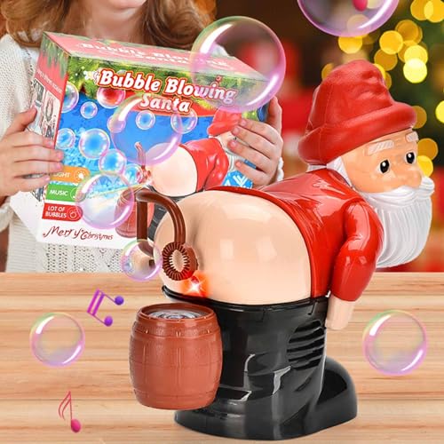 Máquina de Bolhas de Bunda de Papai Noel, Máquina de Bolhas de Natal, Controle de Botão, Fabricante