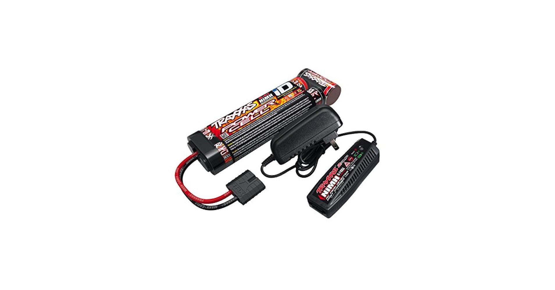 トラクサス　ラストラー　バッテリー・充電器セット　レッド バッテリー・充電器