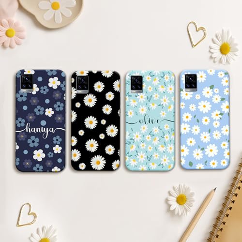 Image of COLORflow Back Cover Compatible with Vivo V20 | Daisy Garden Customized Back Cover Compatible with Vivo V20