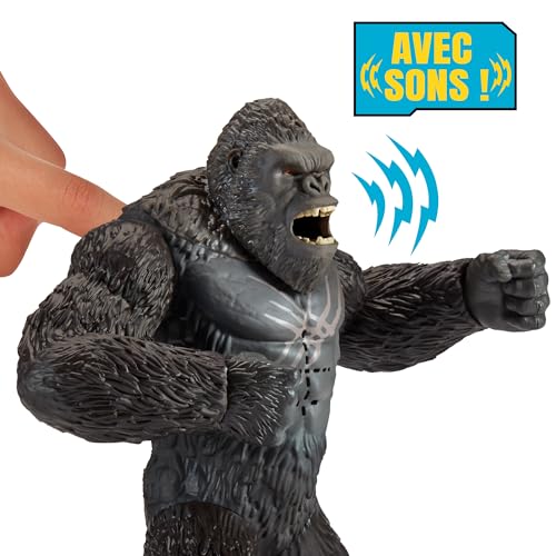 MonsterVerse MN305 - Godzilla x Kong, statuetta snodata da 18 cm, con suoni e movimento della mascella, per bambini dai 4 anni, Modelli assortiti, 1 pezzo