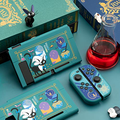 Geekshare Protective Case Slim Cover Case Compatible With Nintendo Switch And Joy Con - Shock-Absorption And Anti-Scratch -- Alchemy Cat #TOP6