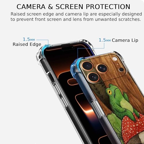 Coque iPhone 17 Pro Max grenouille champignon en TPU souple