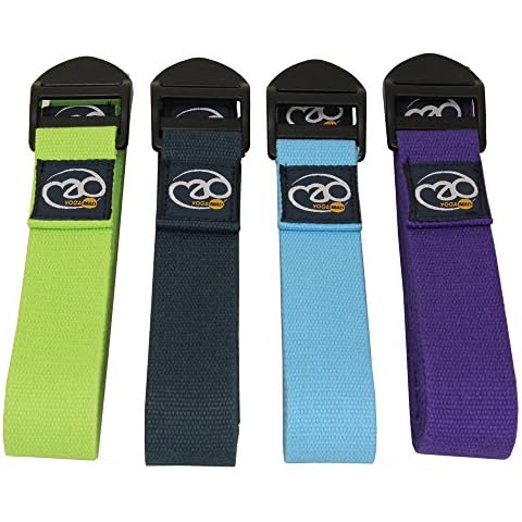 Yoga-Mad Cotton Yoga Strap for Flexibility Cover
