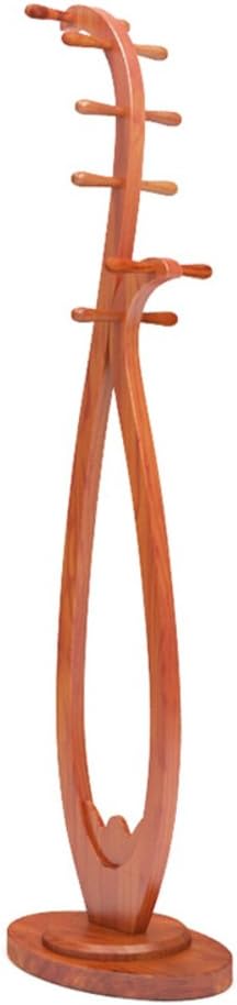 Standing Wood Coat Rack,Waterproof Wooden Clothes Racks Hat Hanger Holder Racks Strong Stable Assemble Saving Space Hooks Cloakroom Bedroom Living Room Hat Coat Jacket Scarf-A 172cm