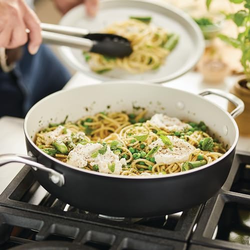 KitchenAid 5-Qt Hard Anodized Ceramic Nonstick Saute Pan w/ Lid (Matte Black) - image 9