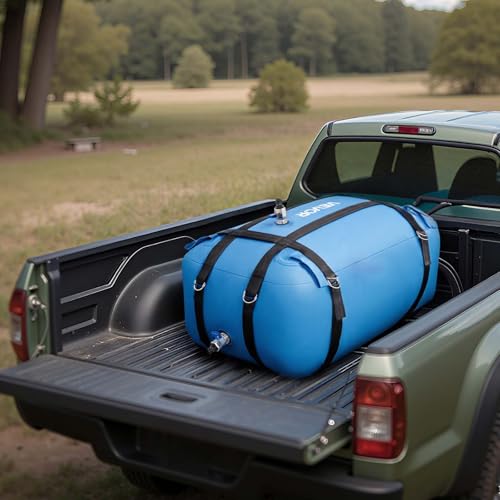 VEVOR Water Storage Bladder, 35 Gallon Large Capacity TPU Soft Water Bag, Portable & Collapsible Water Storage Containers, Leakproof & Wear-Resistant RV Waters Tank for Camping Irrigation Outdoor Use by VEVOR - Used condition - Image 2
