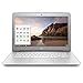Newest HP 14-inch Chromebook HD SVA (1366 x 768) Display, Intel Dual Core Celeron N2840 2.16GHz, 4GB DD3L RAM, 16GB eMMc Hard Drive, Bluetooth, HDMI, Stereo Speakers, HD Webcam, Google Chrome OS