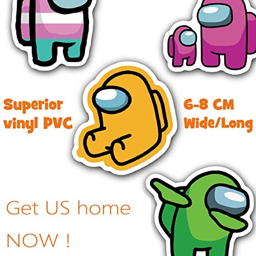 200 PCS Game Us Stickers, Among Popular Game Sticker Decals for Laptop, Waterproof Vinyl Stickers Bicycle Motorcycle Fridge Cartoon Travel Luggage Decal, Phone/Guitar Stickers Gifts