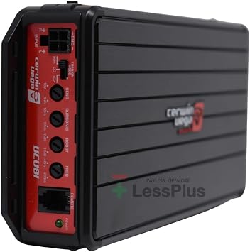Cerwin Vega VCU81 500W RMS 1-Channel Class D Car Amplifier with Remote Bass Knob