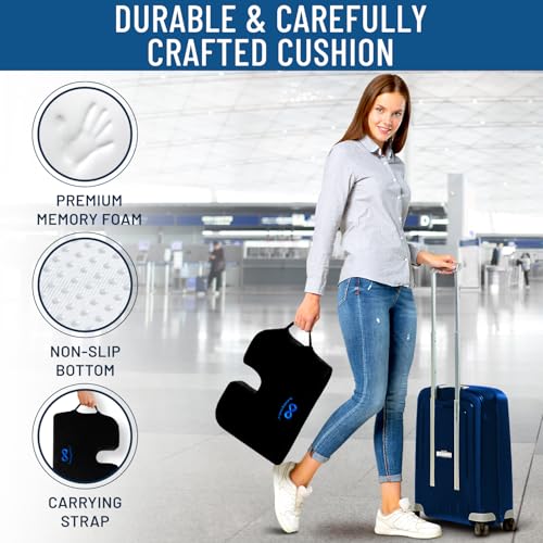 Everlasting Comfort CAR SEAT CUSHION Tailbone Pain Relief, Driving Seat Cushion thumb #2