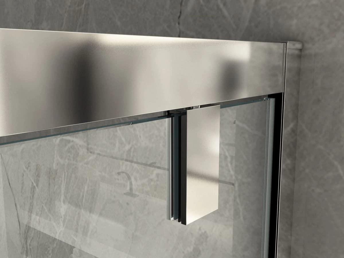 Linea Doccia | Box Porta Doccia Cristallo 6 mm, Apertura Saloon Interna e Esterna, Anticalcare, Trasparente o Opaco, Misura 130 cm, H 190 cm, Vetro Opaco