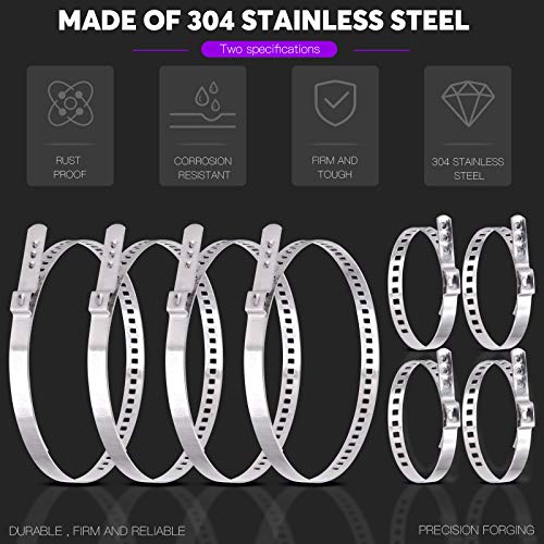 Swpeet 10Pcs Ear Clamp Pliers With Cv Boot Clamps Kit, Ear Boot Tie Pliers, Car Band Tool Kit, Automotive Hose Axle Plier Cv Clamp Tool Cv Joint Banding Tools For Most Cars #TOP2