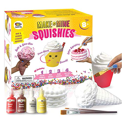 Arts and Crafts for Girls. DIY Dessert Paint Your Own Squishies Kit! Gifts