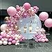 AcnA Kit Ghirlanda Palloncini Rosa,Set Ghirlanda Palloncini Decorazione Festa Palloncini,palloncini Coriandoli Palloncini Oro Rosa,Palloncino Rosa ragazze Donne Compleanno Baby Shower Riutilizzabile