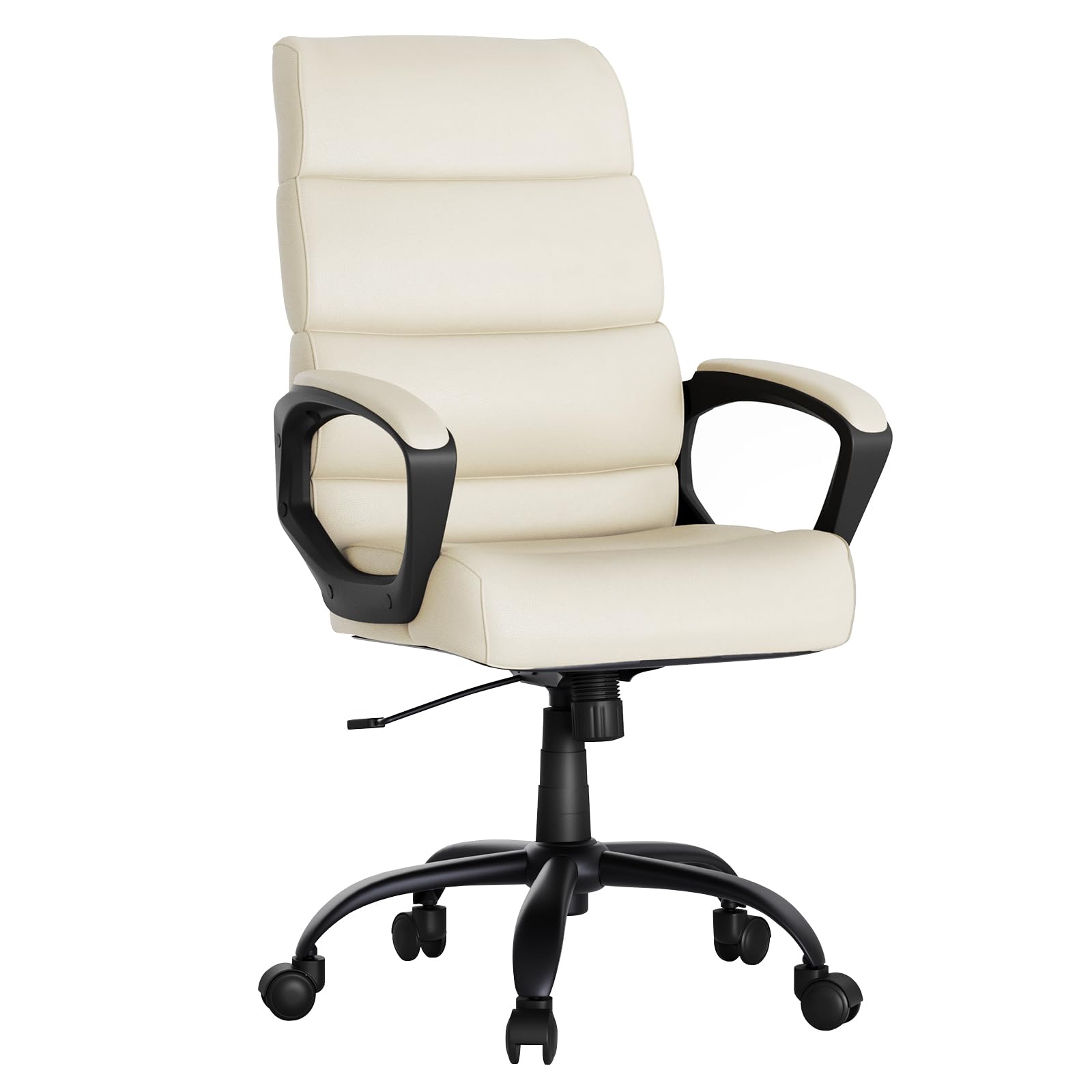 MOLENTS Ergonomic Executive Office Chair,Leather High Back Desk Chair, Tall Computer Chair with Armrest, Adjustable Height,Swivel Rolling Home Office Desk Chair with Wheels