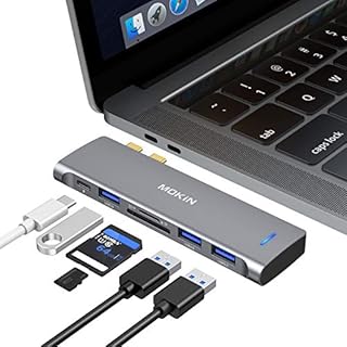 USB C Adapter for MacBook Air Pro 13 15 inch 2021 2020 2019 2018, MacBook Air Accessories Mac Adapter MacBook Pro Air USB Adapter Multiport USB C Hub,USBC to USB/SD/T F Card Reader Thunderbolt 3 Port