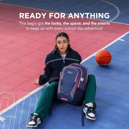 Image of Ergo43 RS Ergonomic School Bag | Posture & Spine Support, Breathable AirFlowX Mesh, Tear-Resistant Ripstop Material | Lightweight 34L Daily School Backpack