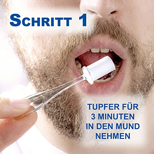 One+Step Multi Drogentest Speichel für 7 Drogenarten: THC - Amphetamin - Kokain - Methamphetamin - Methadon - Opiate - Benzodiazepin - Drogenschnelltest Speicheltest - 2 Stück