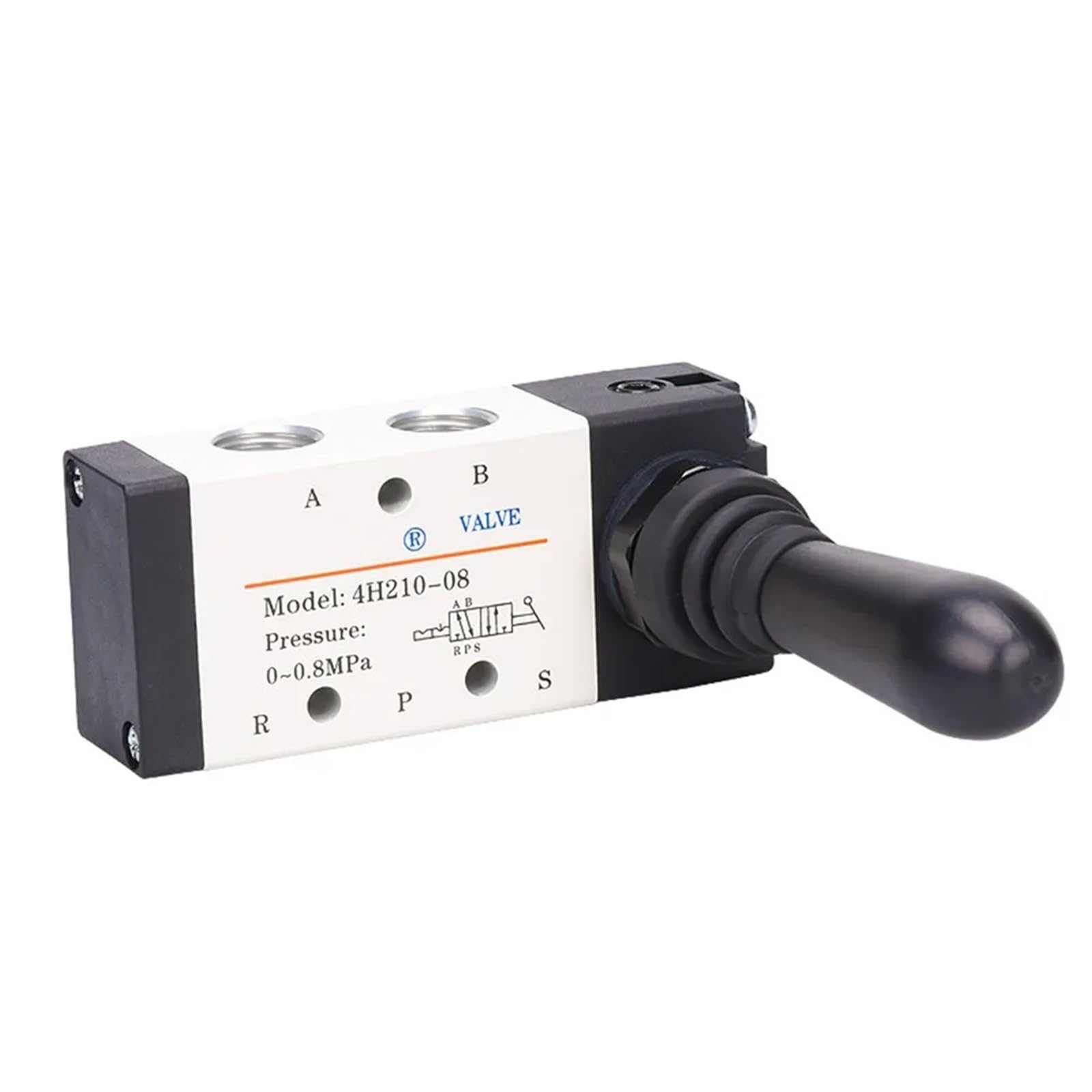 4H210-08 4H310-10 4H410-15 La leva manuale aziona la valvola pneumatica di controllo dell'aria a 5 vie con porta a 2 posizioni filettatura 1/4 "3/8" 1/2 "BSP(No Fittings,4H210-08)