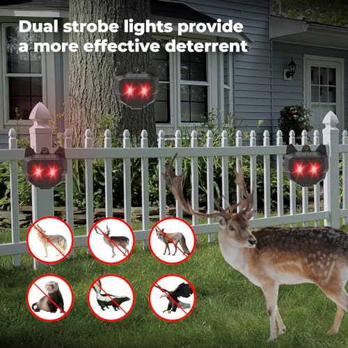 image for X-PEST Solar Nocturnal Animal Repeller Deer Repellent Devices Outdoor 