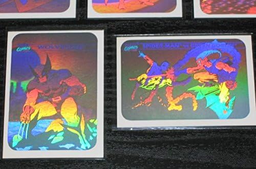 1990 Marvel Universe Series I Hologram Insert Set of 5 Cards NM/M Spider-Man, Wolverine