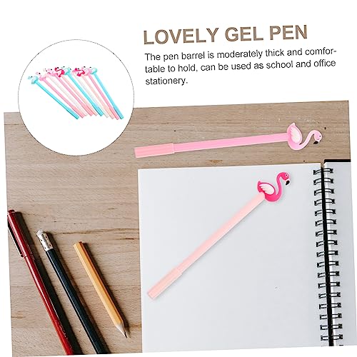 VILLCASE 10 bolígrafos gel cisne para oficina y escuela miniatura 5