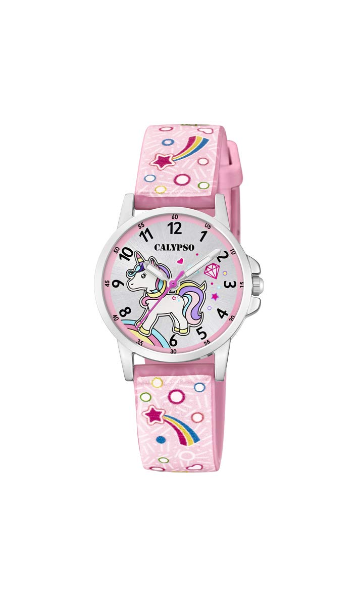 Calypso Unisex Unicon Rubber Watch K5776 in Pink