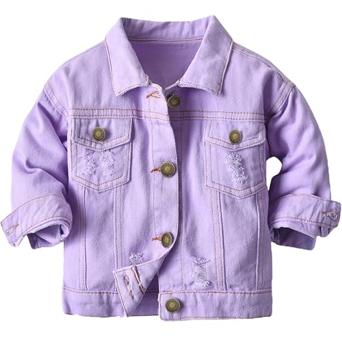 Image of Joe Wenko Kids Toddler Baby Boys Girls Casual Outerwear Denim Jacket