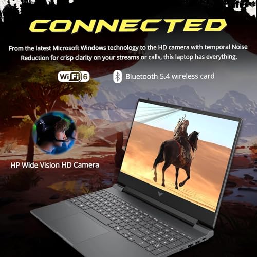 Image of HP Victus 15.6 inch FHD 144 Hz IPS Gaming Laptop, AMD Ryzen 7 7445HS Processor, GeForce RTX 4050, 16GB RAM 512GB SSD, Webcam, Wi-Fi 6, Backlit Keyboard, Windows 11 Pro, Black