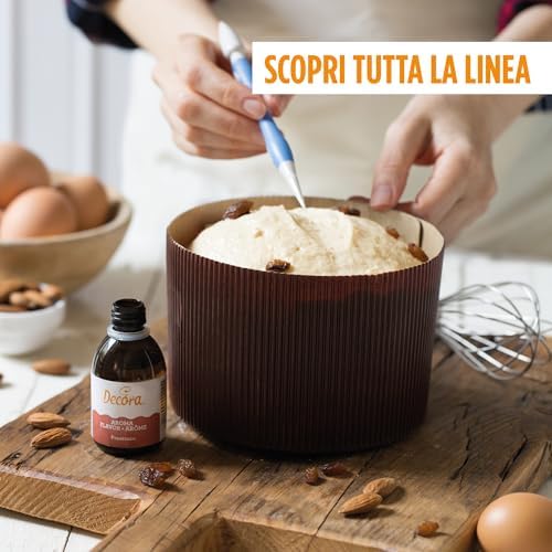 Decora, 0339445 Panettone Box with Automatic Bottom 20 x 20 x 20 H cm, with Gold Lid, Perfect for Packaging High or Low Panettones up to 1 kg, Individually Packed image 4