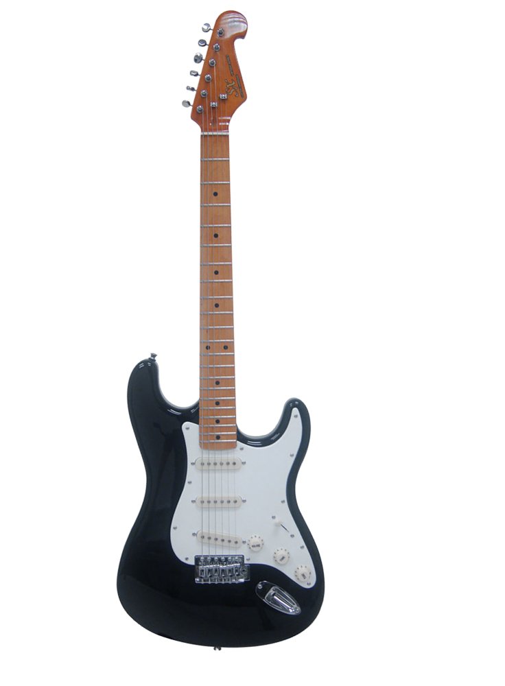 SX Stratocaster Elektro Gitar (Black)