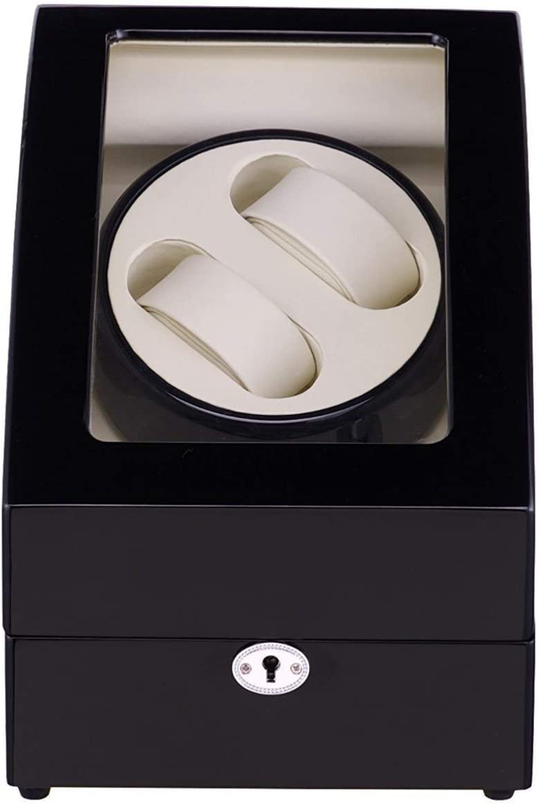 QUSYZD Wooden Automatic Watch Winder Double Watches Storage Boxes Watch Winders for Automatic Watches Custom for 2+3 Watches,