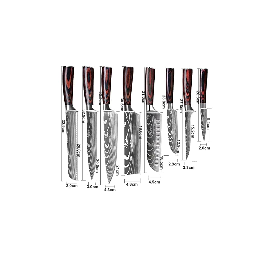 Kitchen-Knife-Set-Professional-8-Pcs-Kitchen-Chef-Knife-Set-Chef-Knife-Set-with-Sharp-High-Carbon-Stainless-Steel-Forged-Blade-and-Ergonomically-Pakkawood-Handle-Japanese-Knife-Set-with-Gift-Box Kitchen Knife Set, Professional 8 Pcs Kitchen Chef Knife Set, Chef Knife Set with Sharp High Carbon Stainless Steel Forged Blade and Ergonomically Pakkawood Handle, Japanese Knife Set (8Pcs set)