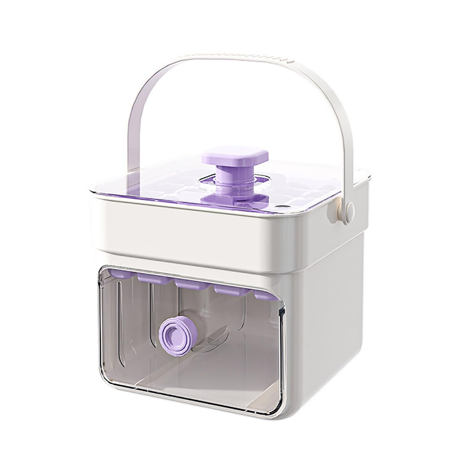 Molde Helado, Molde para Helados, 50 Cavidades | Con Pala, Fáciles de Desmoldar, Ideales para Reuniones, Fiestas y Picnics(Purple)