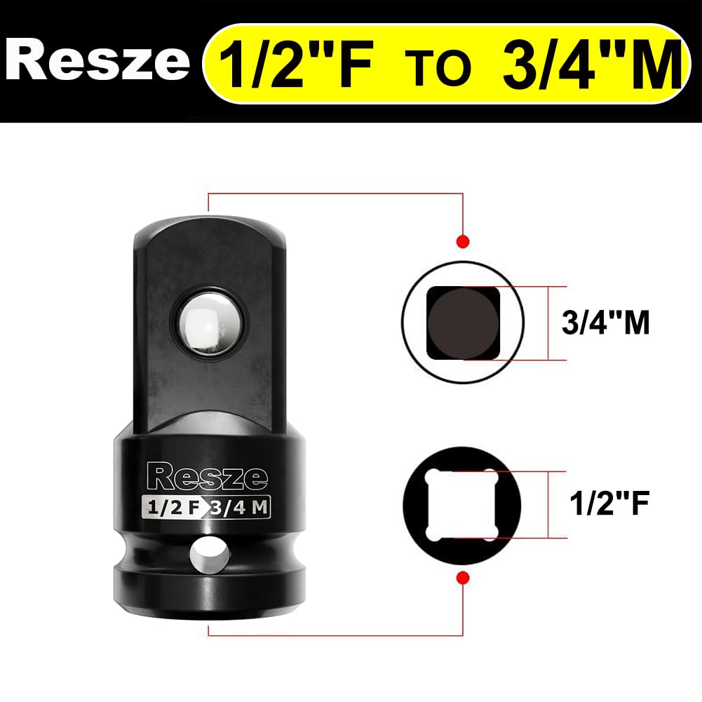 Amazon | Resze インパクトソケットアダプターとレデューサーセット 4