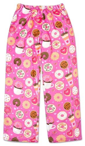 Image of iscream Big Girls Silky Soft Plush Bold Print Fleece Pants - Bake Shop Collection Collection