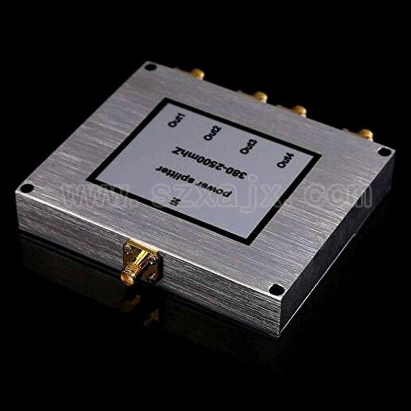 New 4 Way SMA Power Splitter 380mhz~2500MHz SMA Female Power Divider Signal Cable Splitter Female Divider