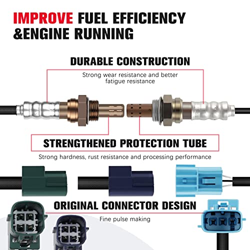 QIJIAUTO O2 Oxygen Sensor Upstream and Downstream 13675 234-3113 250-24403 Compatible with for Infiniti FX35 2003-2006 for Infiniti FX45 2003-2008 - Image 5
