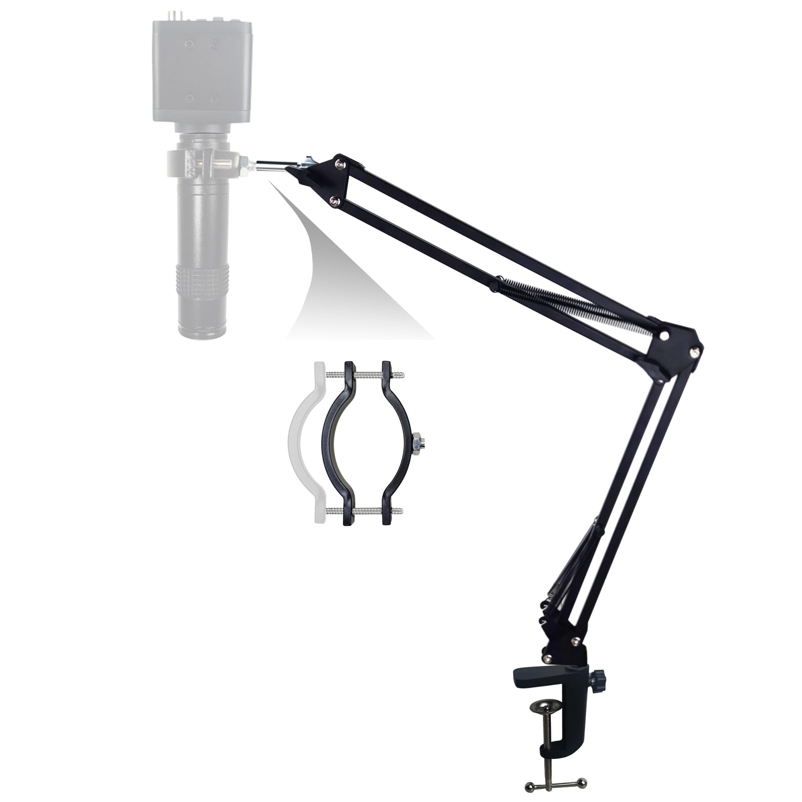 48MP 4K 1080P HDMI USB Digital Camera Electronic Microscope C Mount Lens Ring Stand Spot Light for Phone Repair Soldering Tools(Only Ring Stand)