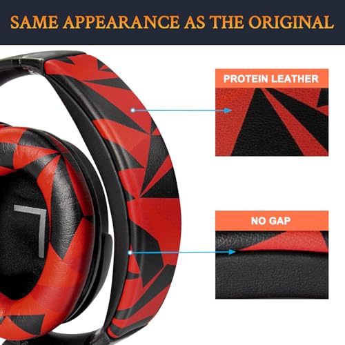 Image of SOULWIT Replacement Headband Pad Kit for Bose QuietComfort 45 (QC45) /QuietComfort SE (QC SE) /New Quiet Comfort Wireless Headphones, Easy DIY Installation (Red Storm)