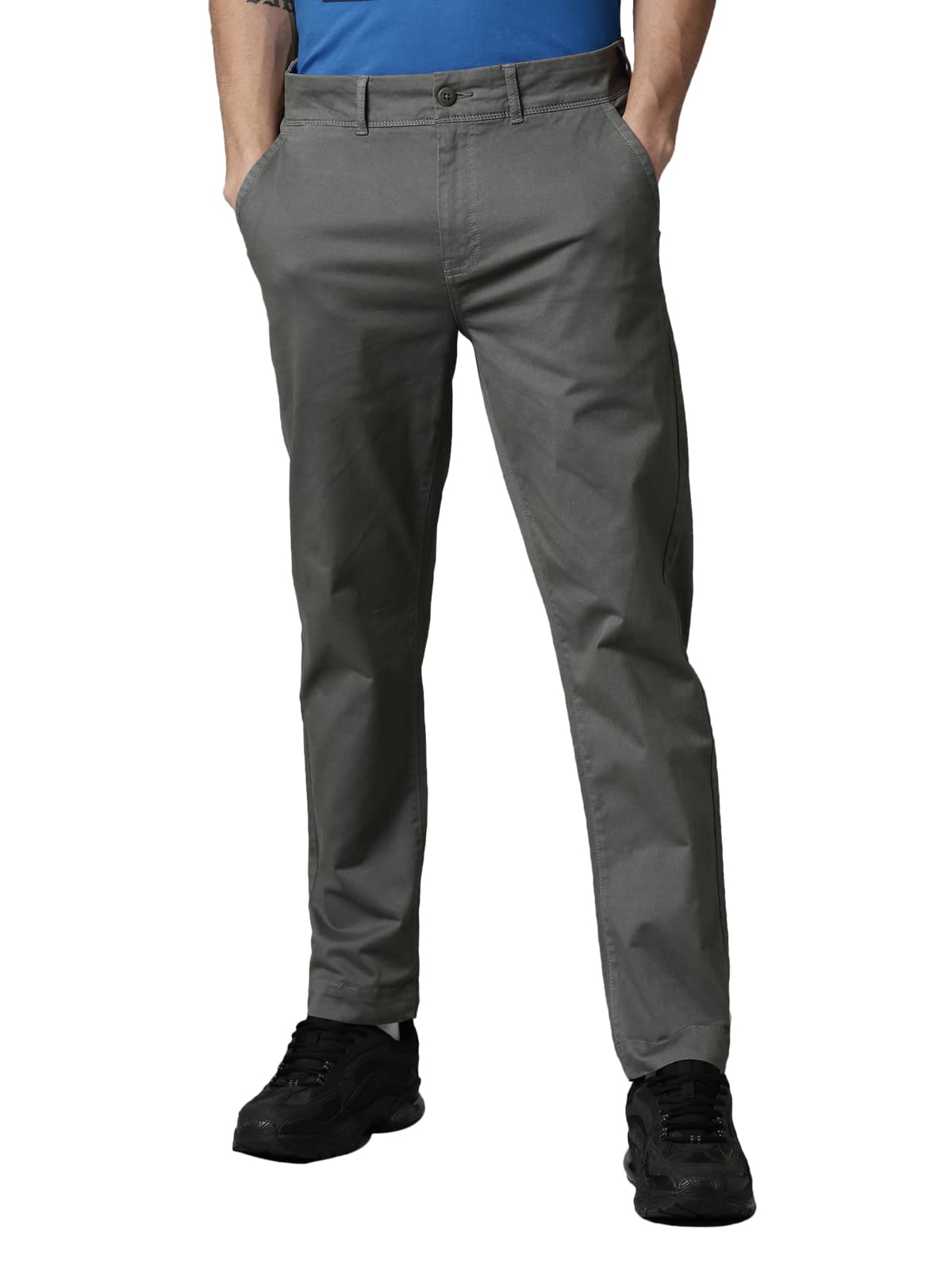 BreakbounceMen's Slim Pants (8907066348447_Grey