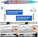2-In-1 Touch Up Paint for Cars,Car Paint Touch Up Pen for Deep Scratches,Car Scratch Repair Pen Auto Scratch Remover for Quick and Easy Fix,Quick Drying-Long Lasting Adhension (White)