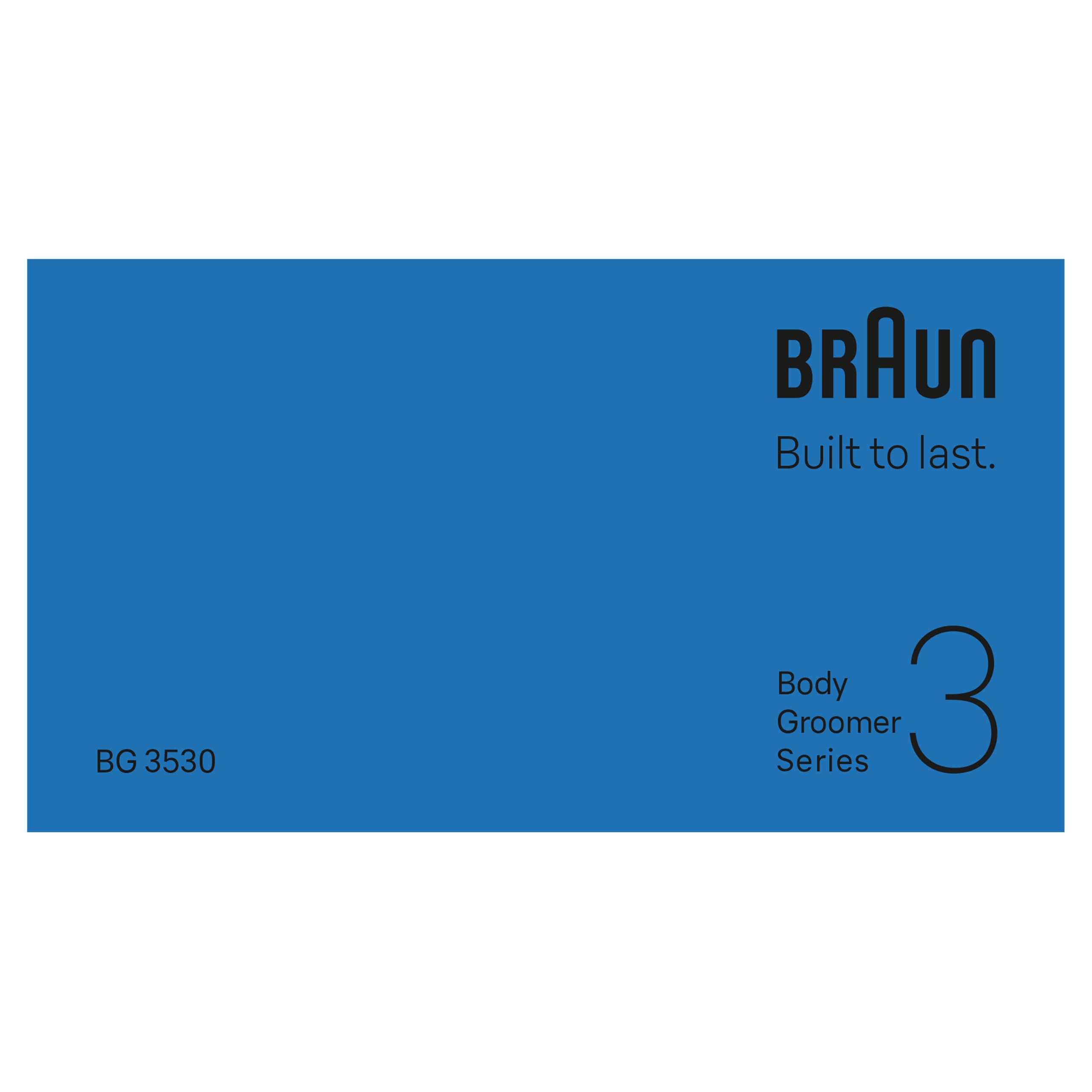 Braun Cortacésped Para El Cuerpo, Body Groomer Series 3, 3 Herramientas De Afeitado, Con Protección SkinGuard, Autonomía De 80 Min, Suave Para Zonas Sensibles, Afeitarse Y Cortar, Impermeable,
