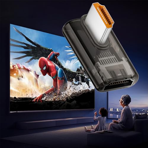 Adaptador HDMI 90° xiwai HD-051-166T-XY Transparente miniatura 7